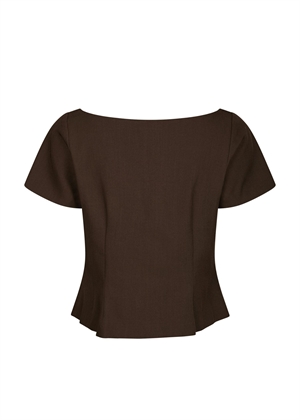 Tango structure bluse Mørkebrun Neo Noir 